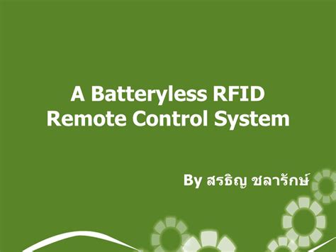 a battery less rfid remote control system|A Batteryless RFID Remote Control System .